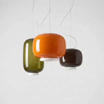 Rounded Glass Pendant Ceiling Lamp -  Glowdome