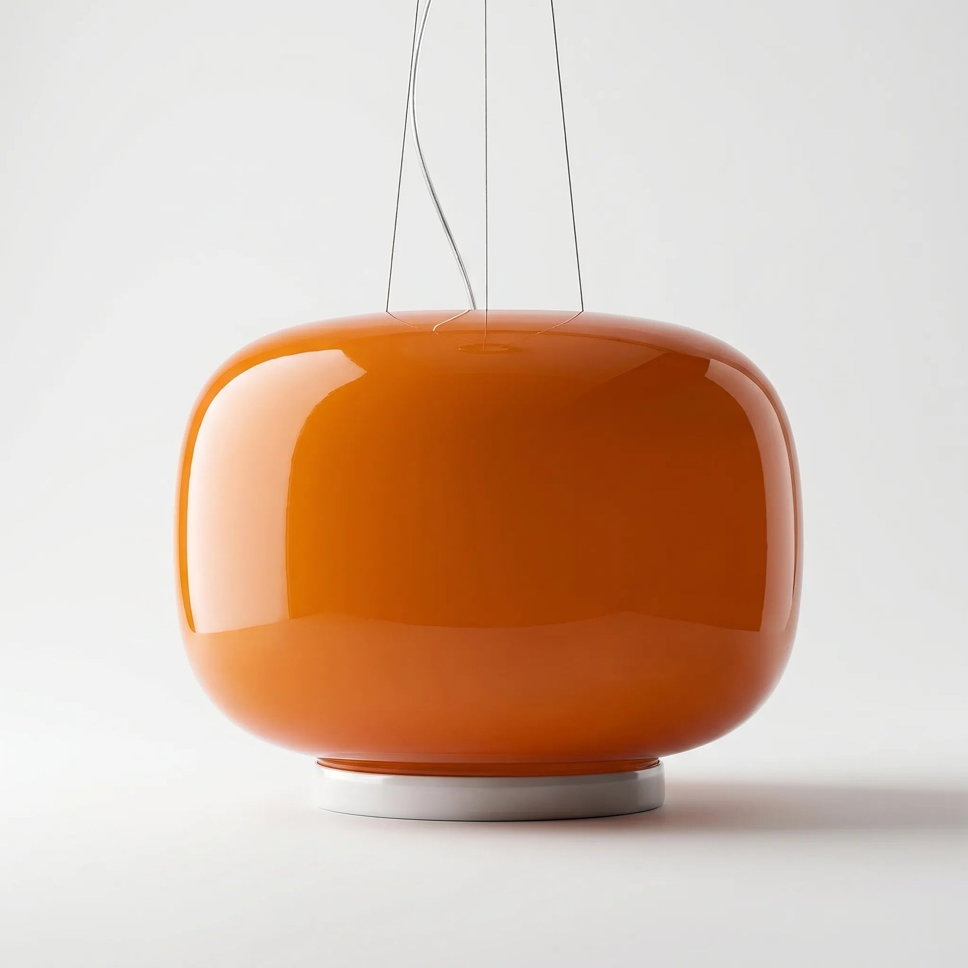 Rounded Glass Pendant Ceiling Lamp -  Glowdome
