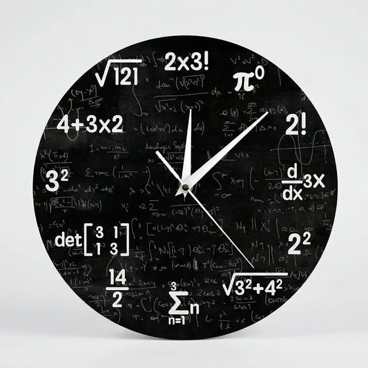 Runde Motiv-Wanduhr - NumeriClock