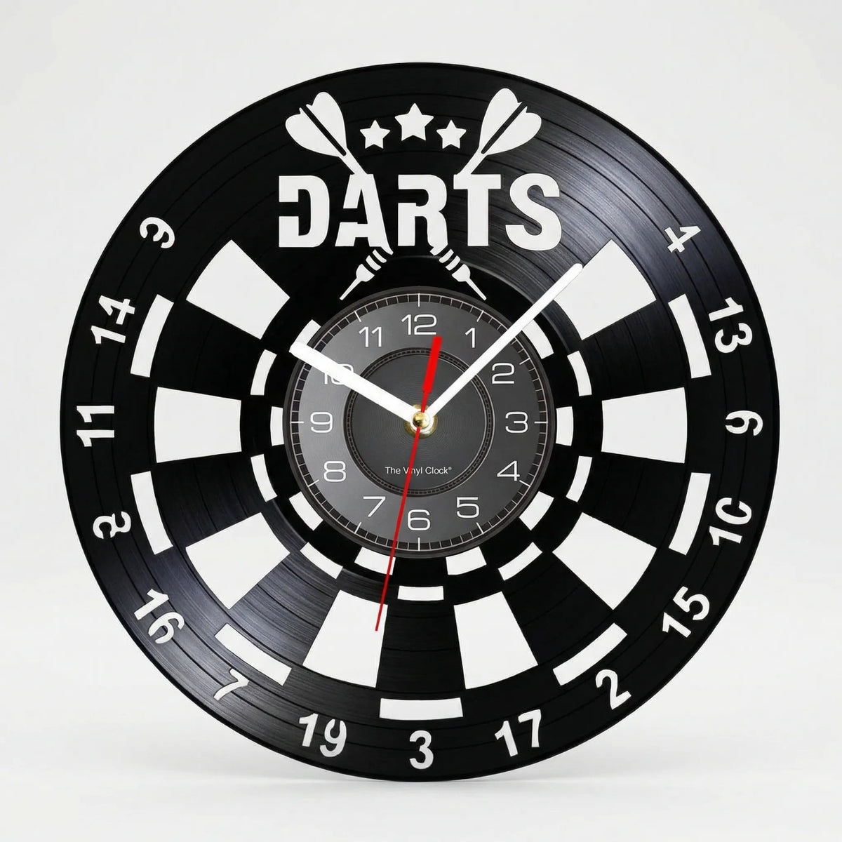 Runde Wanduhr Mit Dart-Motiv - Dartorio
