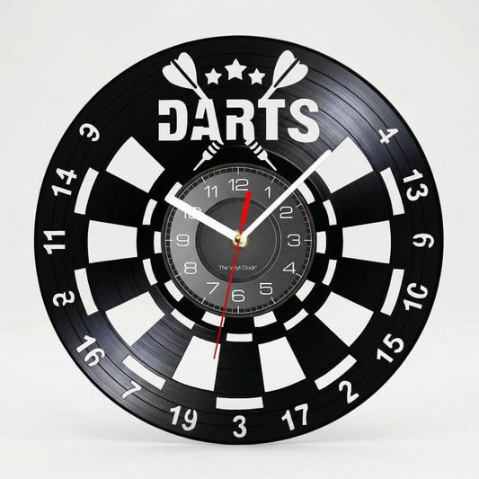 Runde Wanduhr Mit Dart-Motiv - Dartorio