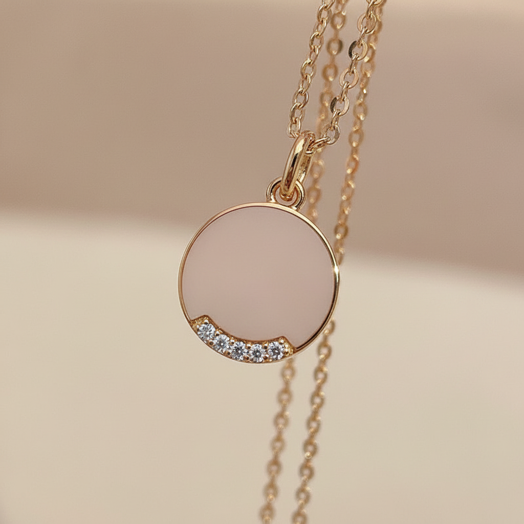 Runde Zirkonkette - GleamNecklace 