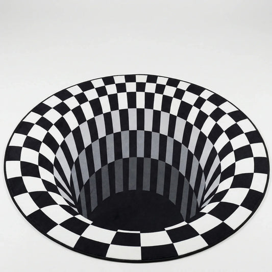 Runder 3D-Illusionsteppich - Vortique