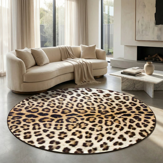 Runder Teppich Mit Muster - Leopurex