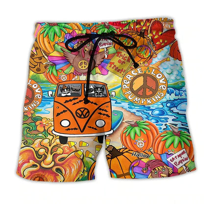 Herren-Badehose mit Graffiti-Muster – NovaBay