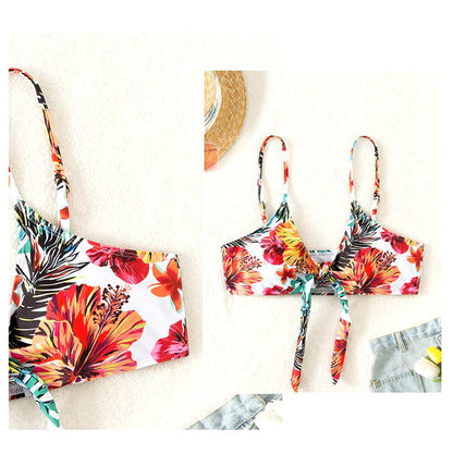 Bikiniset mit hoher Taille und Strandkleid – Amira