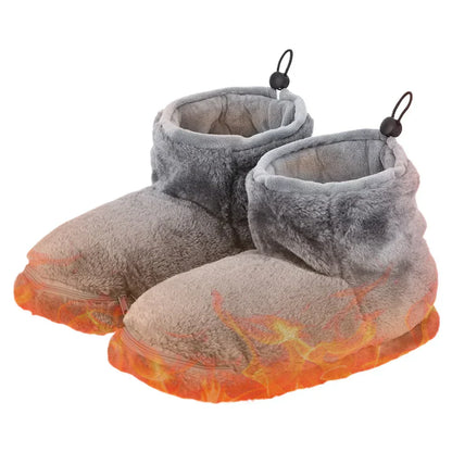 Elektrische USB-Pantoffeln mit Plüschfutter – WarmFeet