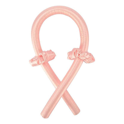 Rosa Seiden-Haarband mit Schleifen, stilvolles Accessoire für Damen, modisch und elegant.