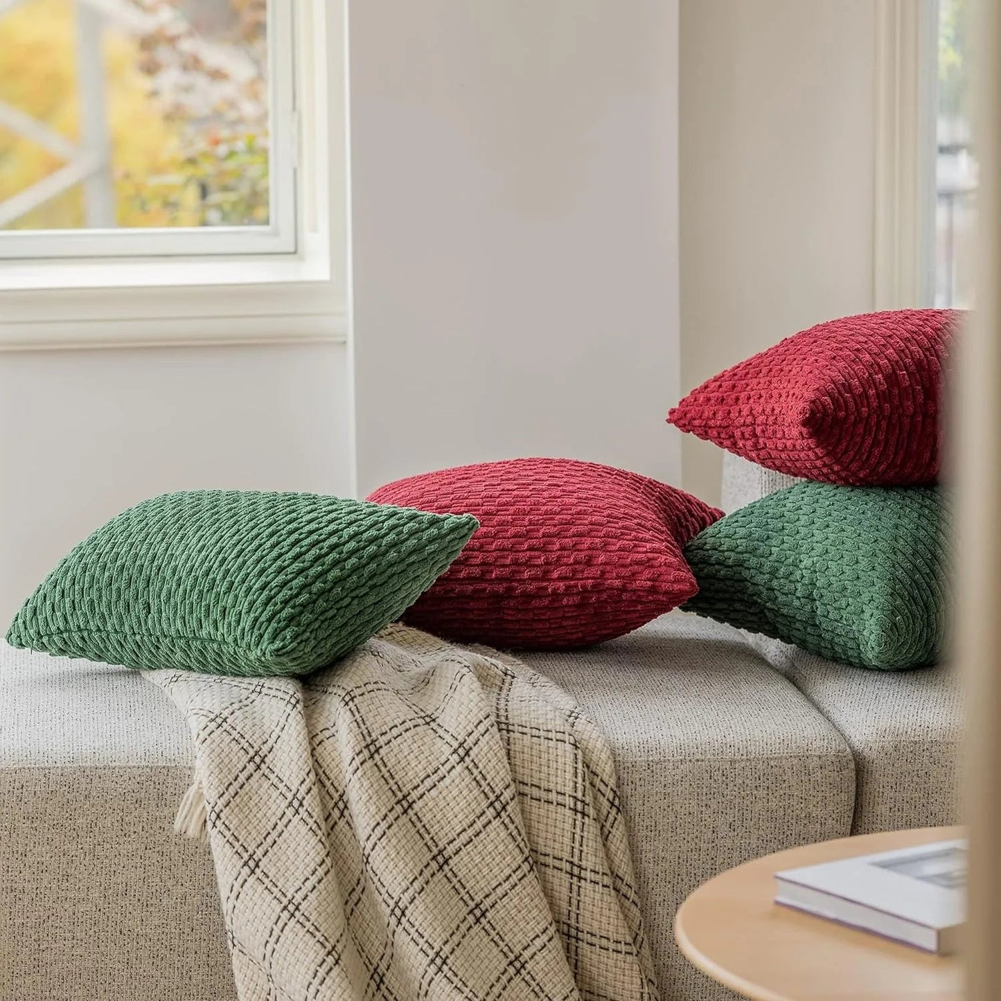 Corduroy Kissenbezüge im Boho-Stil – Velvia