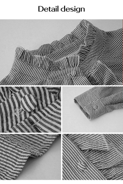 Trendige Gestreifte Damenbluse – Elise