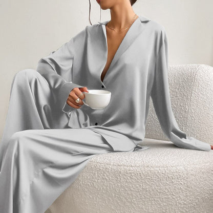 Satin-Pyjama-Set – Isabella Herbstzauber Edition