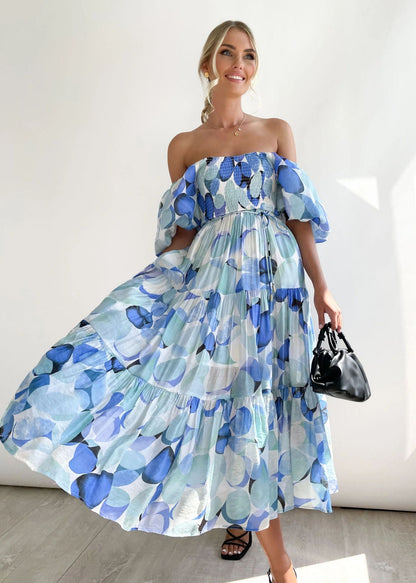 Schulterfreies Midikleid – Talia