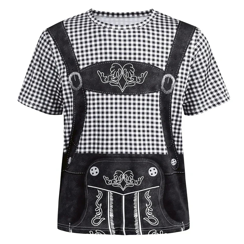 T-Shirt im Lederhosen-Look – WiesnShirt Oktoberfest 2026