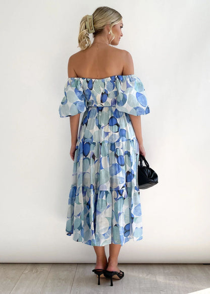 Schulterfreies Midikleid – Talia