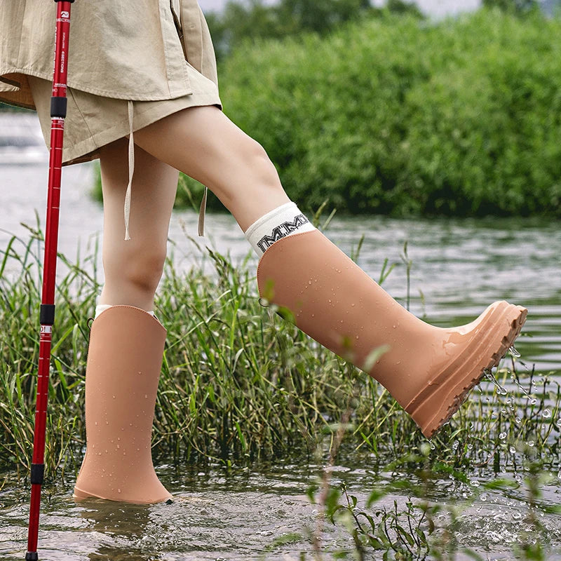 Damen Regenstiefel hoch & wasserdicht mit Komfortsohle – Maris