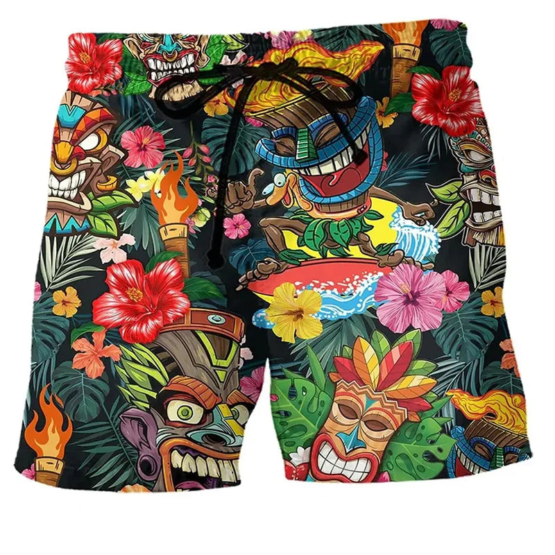 Herren-Badehose mit Graffiti-Muster – NovaBay