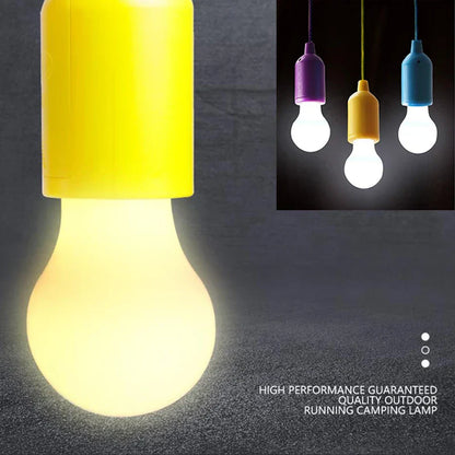 Gelbe LED-Campinglampe, tragbar, energiesparend, für Outdoor-Aktivitäten, hohe Leistung.