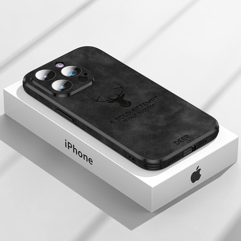 Luxe Hirschleder iPhone Hülle - Veltro