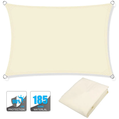 Wasserfester rechteckiger Sonnenschutzsegel mit UV-Schutz und Montagesets – ShadeGuard