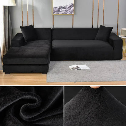 Stretch Velours Sofabezug mit luxuriöser Verarbeitung – Sofina