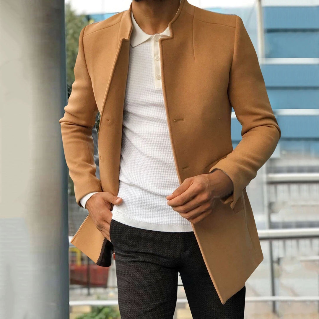 Herren Herbst-/Winterjacke aus Tweed – Lazaro
