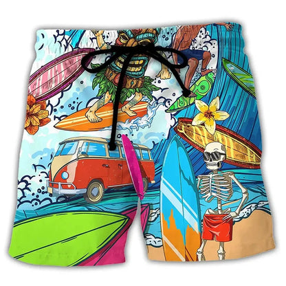 Herren-Badehose mit Graffiti-Muster – NovaBay