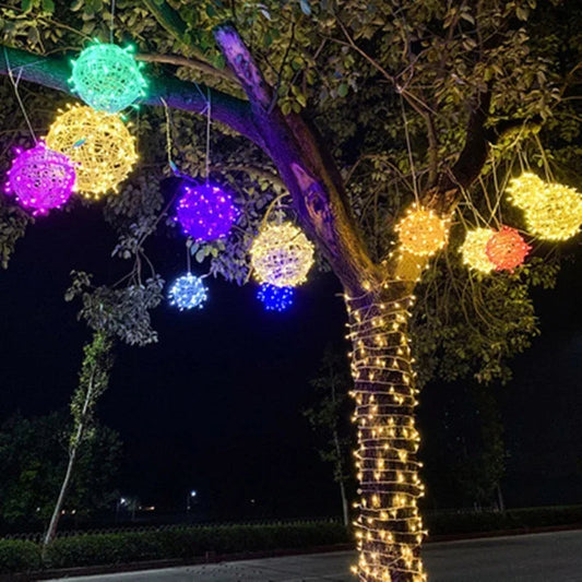 Stimmungsvolle LED-Lichtkugel für drinnen & draußen – Orbola