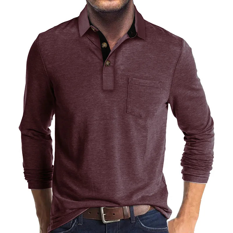 Herren Langarm-Polo atmungsaktiv & vielseitig – Matteo