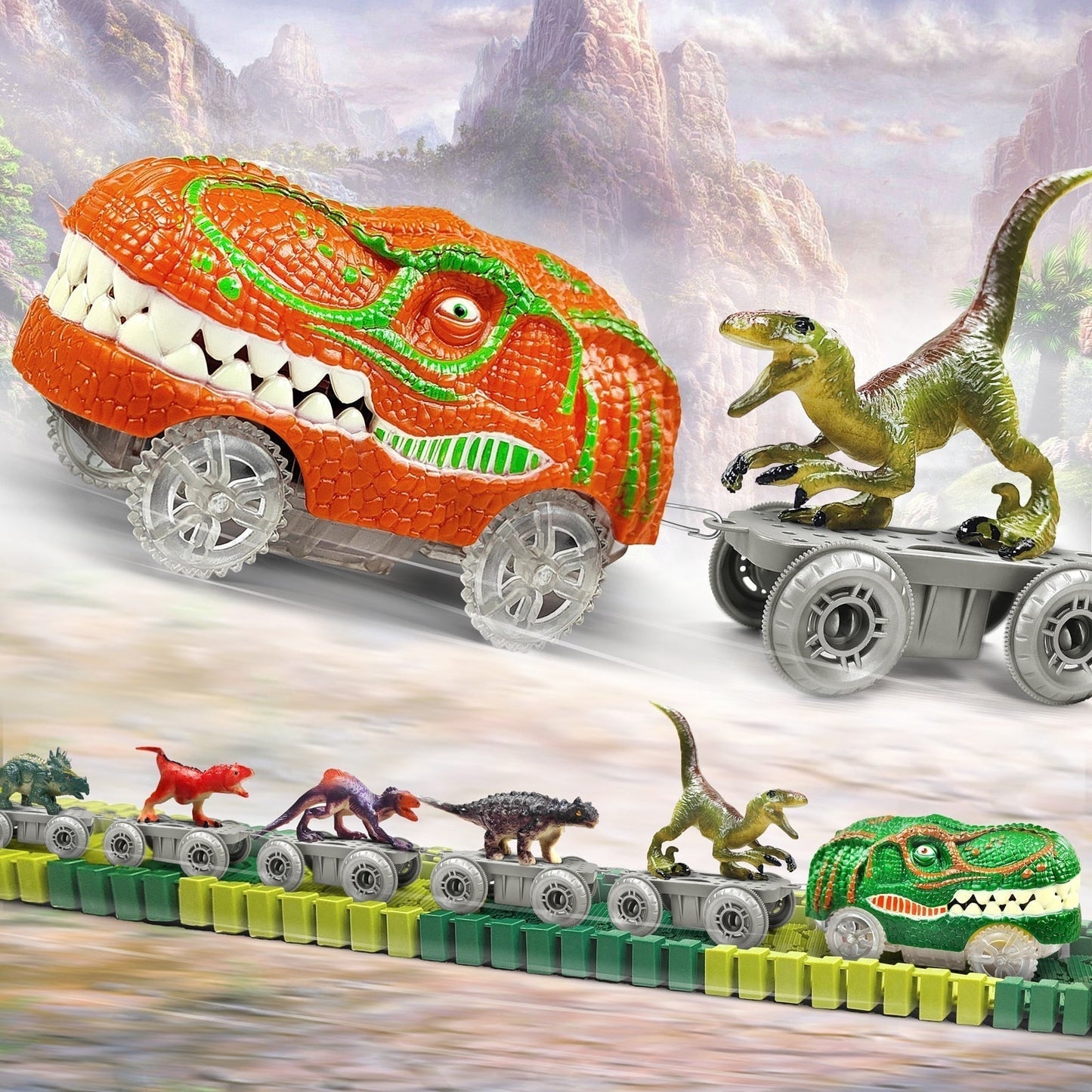 Eisenbahn-Spielset – DinoTrack