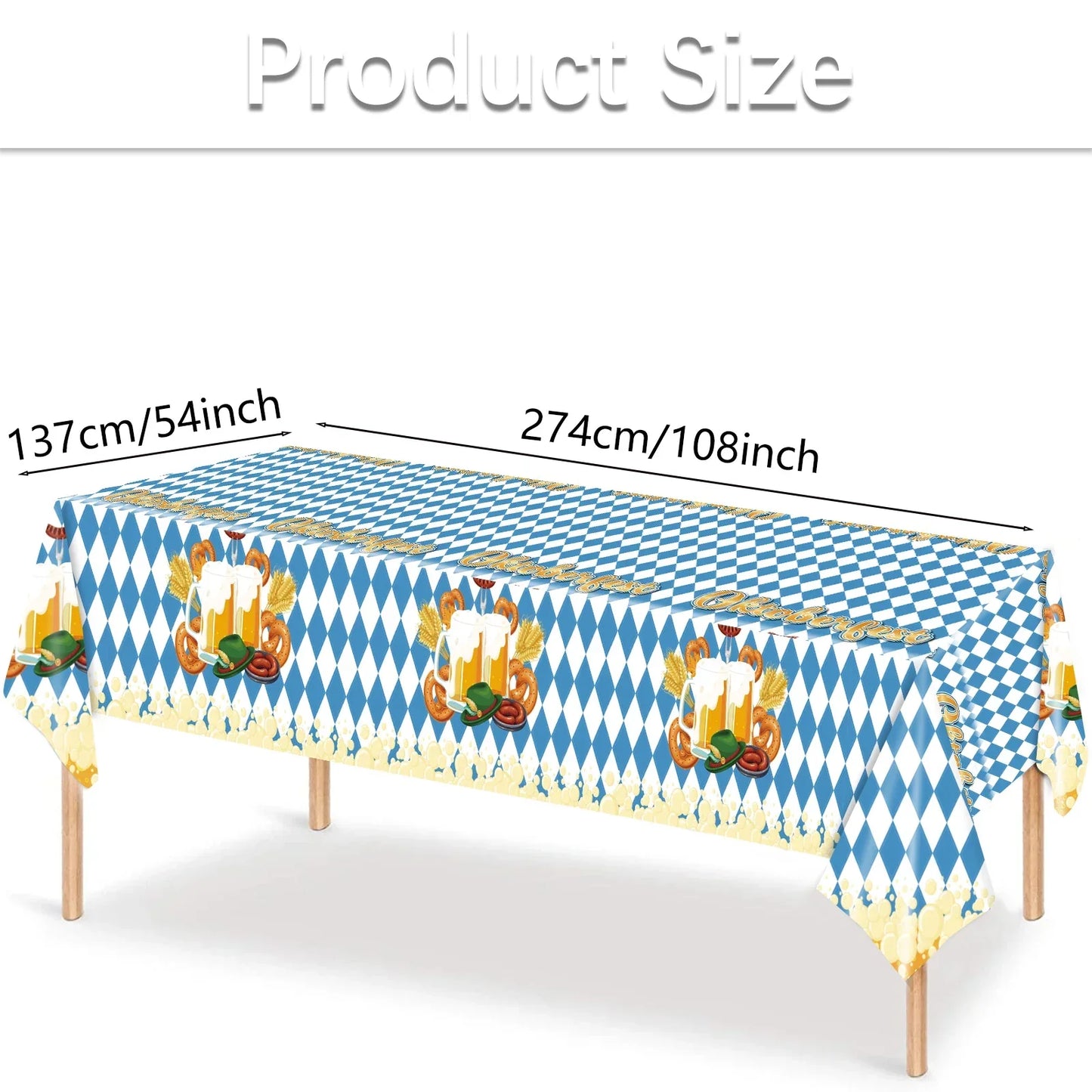 Tischdecke im Oktoberfest-Design – FestTafel Oktoberfest 2026 1+1 GRATIS