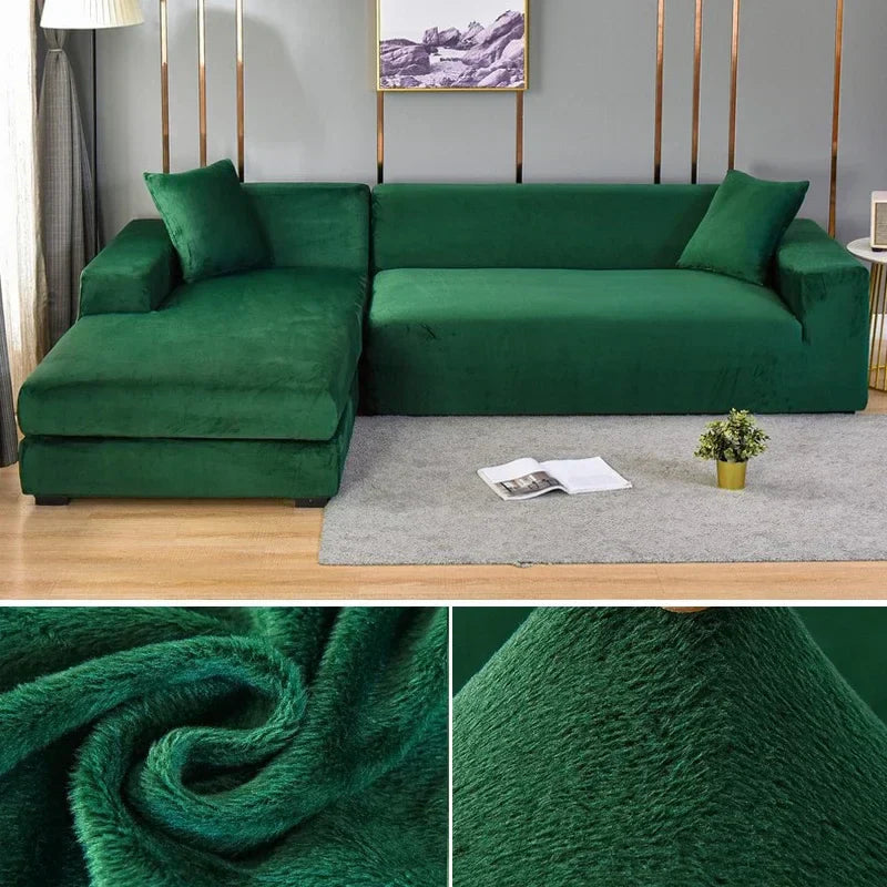 Stretch Velours Sofabezug mit luxuriöser Verarbeitung – Sofina