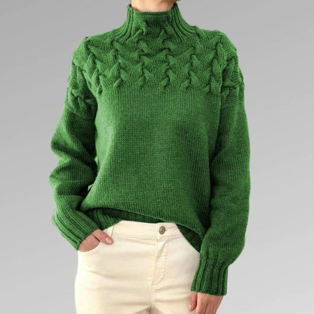 Strickpullover für Damen mit Kragen – Sienna