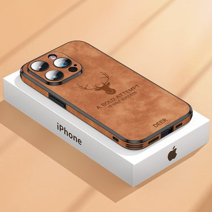 Luxe Hirschleder iPhone Hülle - Veltro