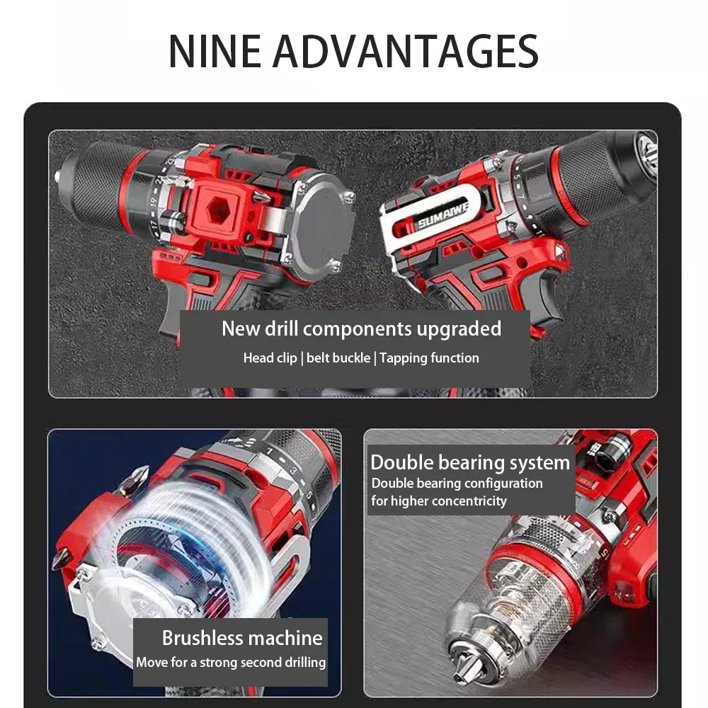 Akku-Bürstenloser Schlagschrauber 20V – DrillMate