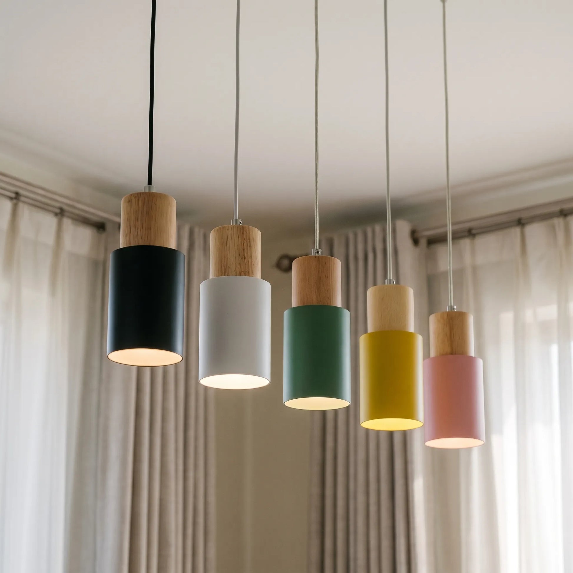 Scandinavian-Style Cylinder Pendant Lamp -  Nordevra