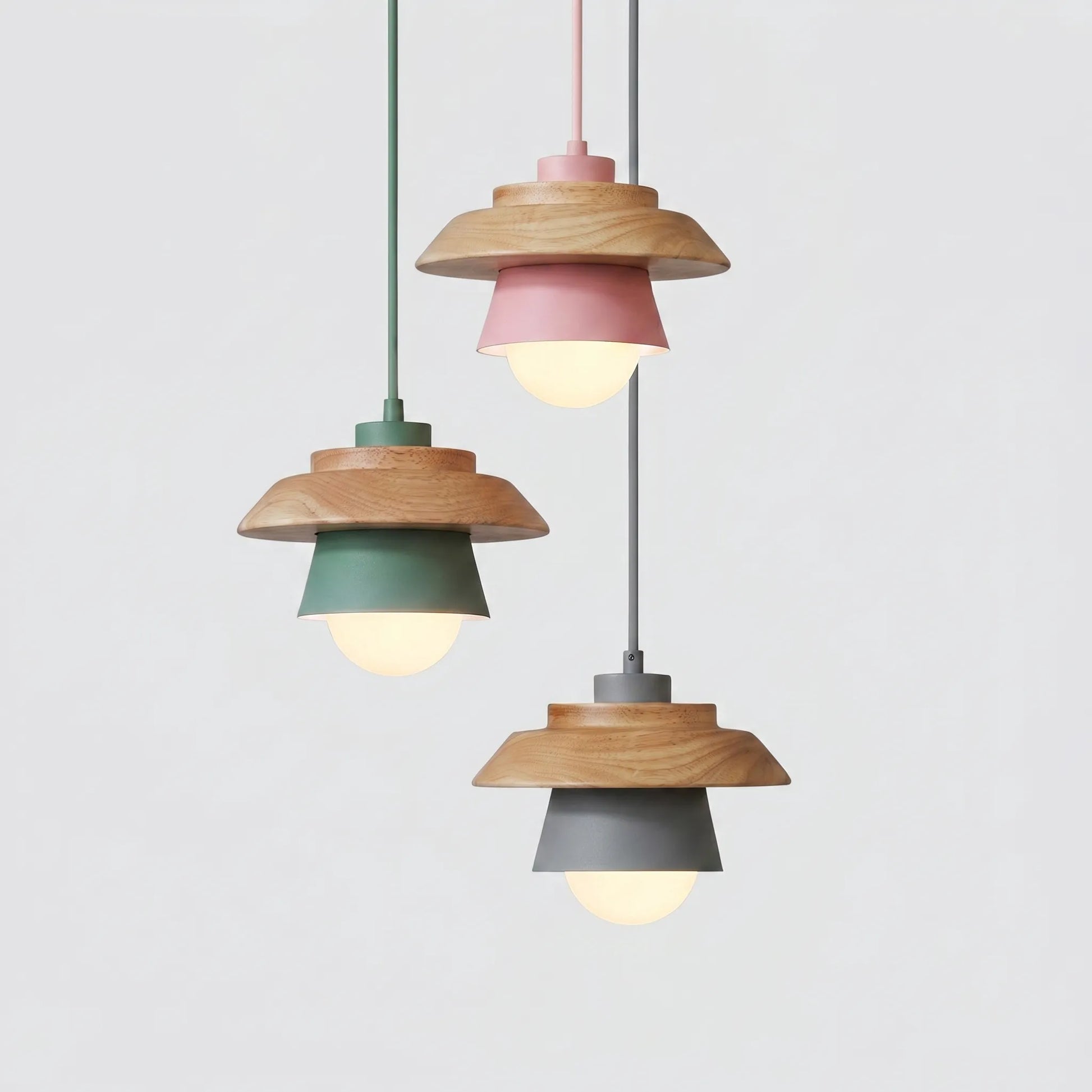 Scandinavian-Style Wooden Pendant Lamp -  Nordalux