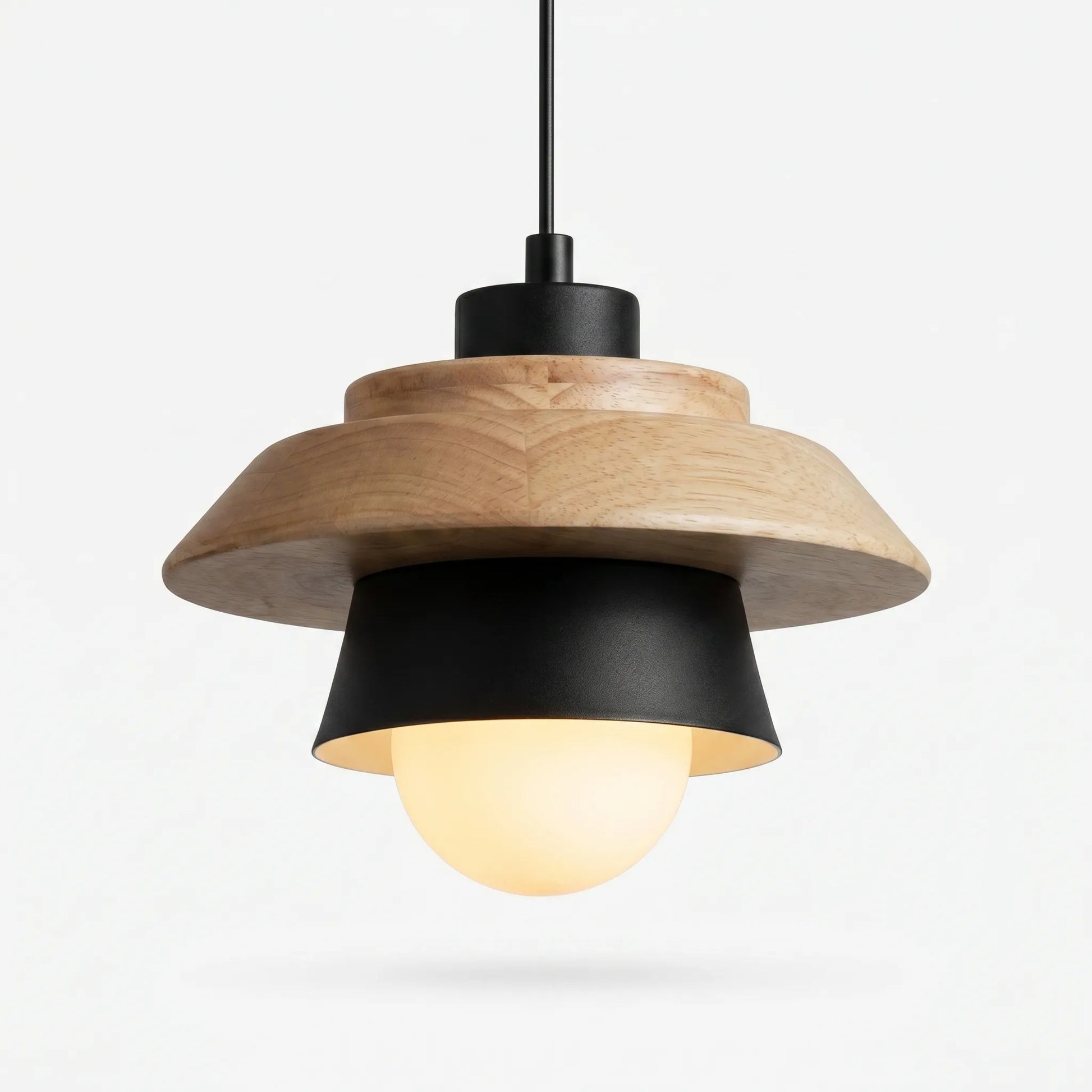 Scandinavian-Style Wooden Pendant Lamp -  Nordalux