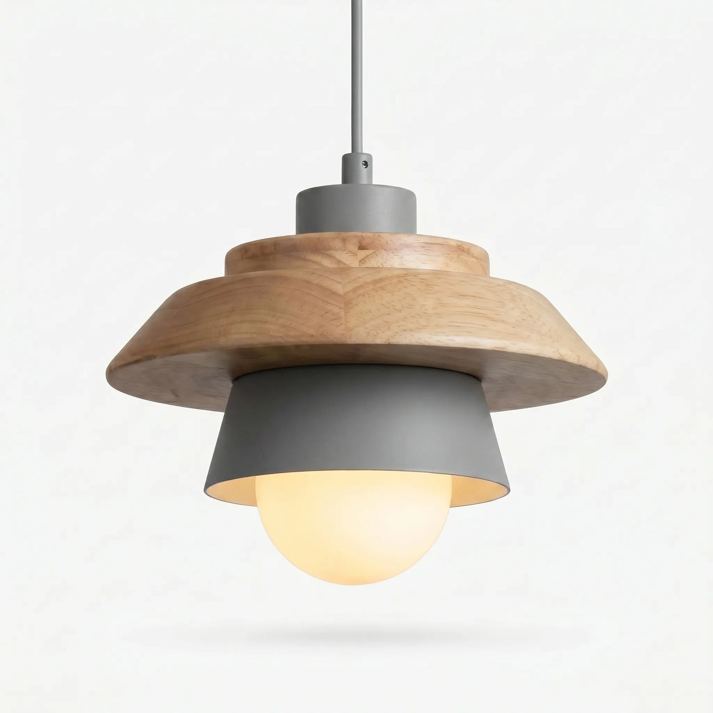 Scandinavian-Style Wooden Pendant Lamp -  Nordalux