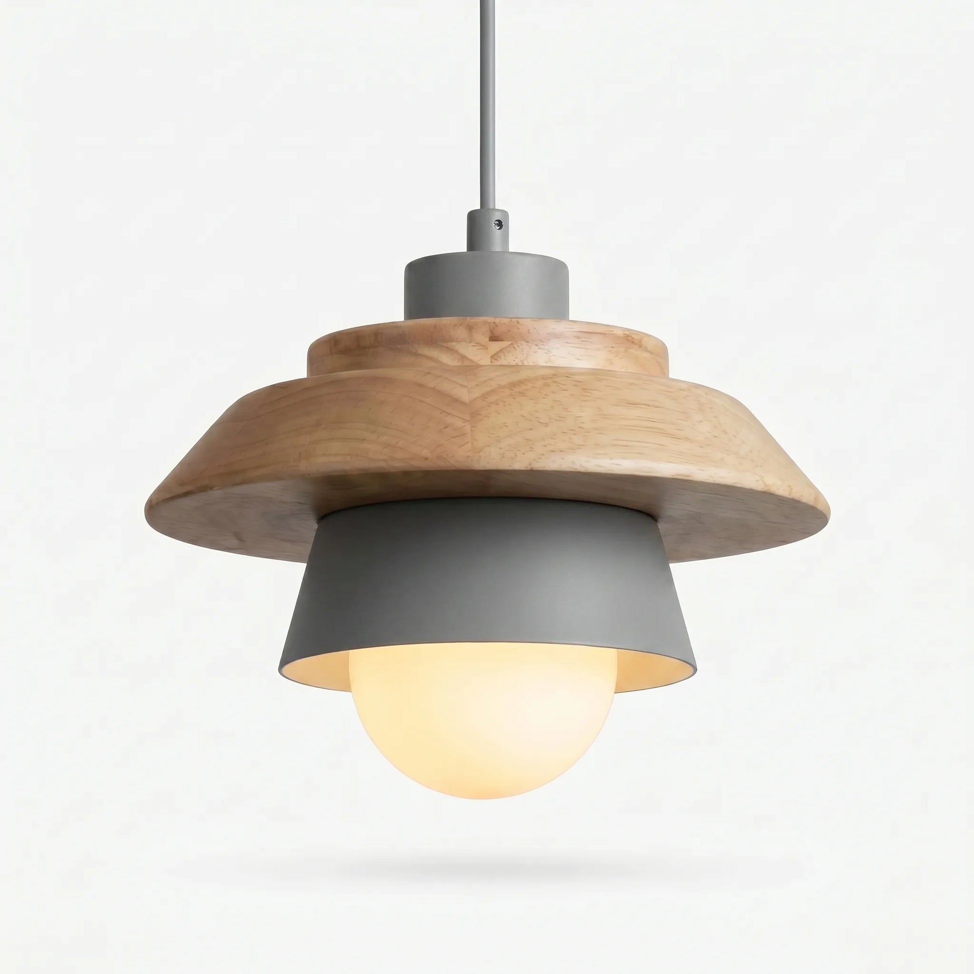Scandinavian-Style Wooden Pendant Lamp -  Nordalux
