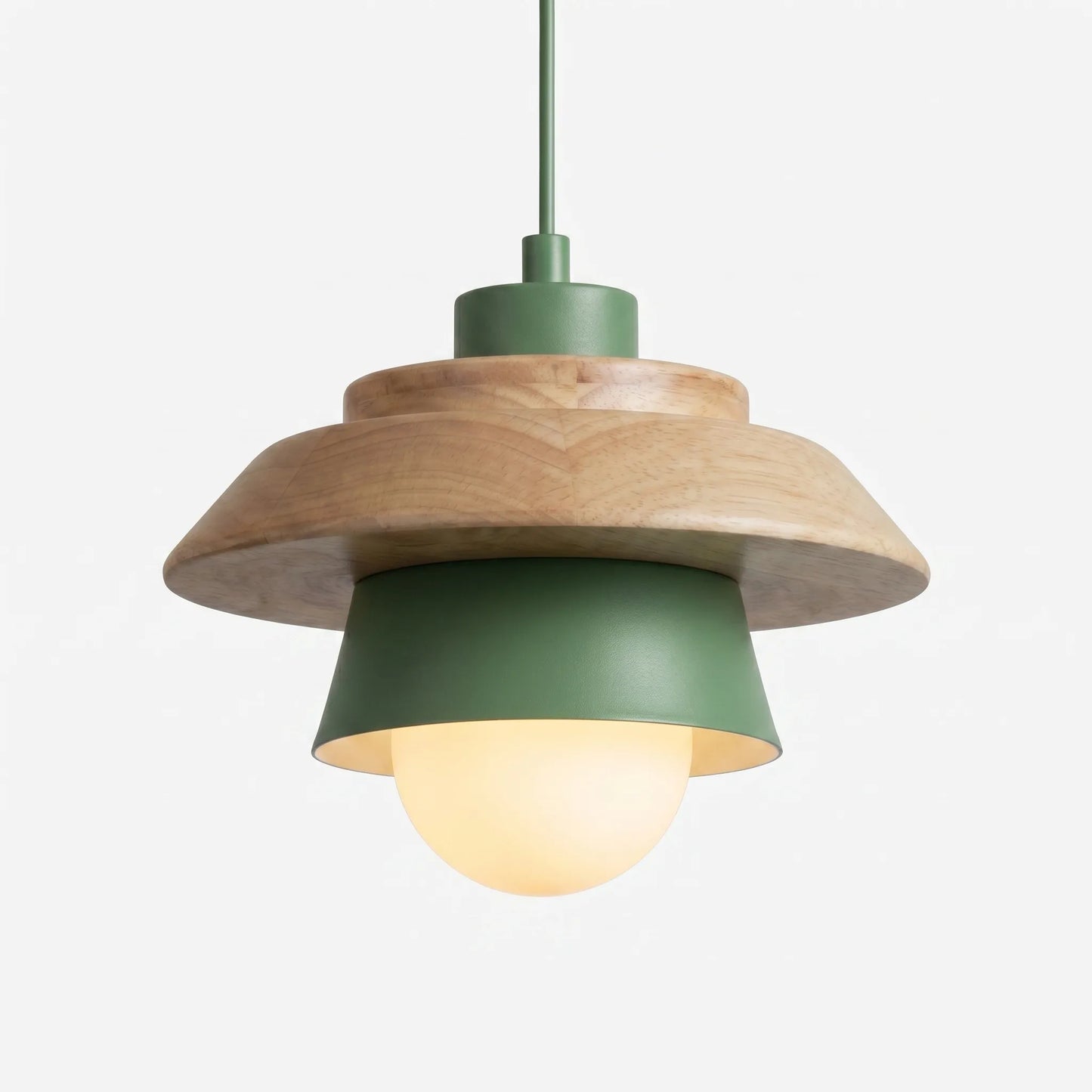 Scandinavian-Style Wooden Pendant Lamp -  Nordalux