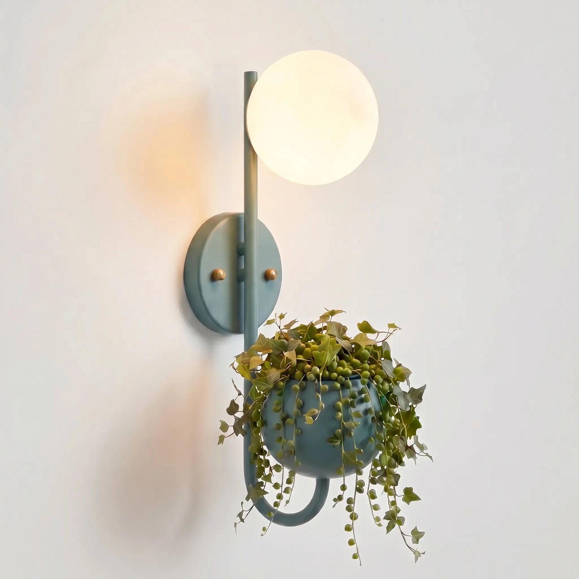 Scandinavian Wall Sconce With Planter -  Verdura