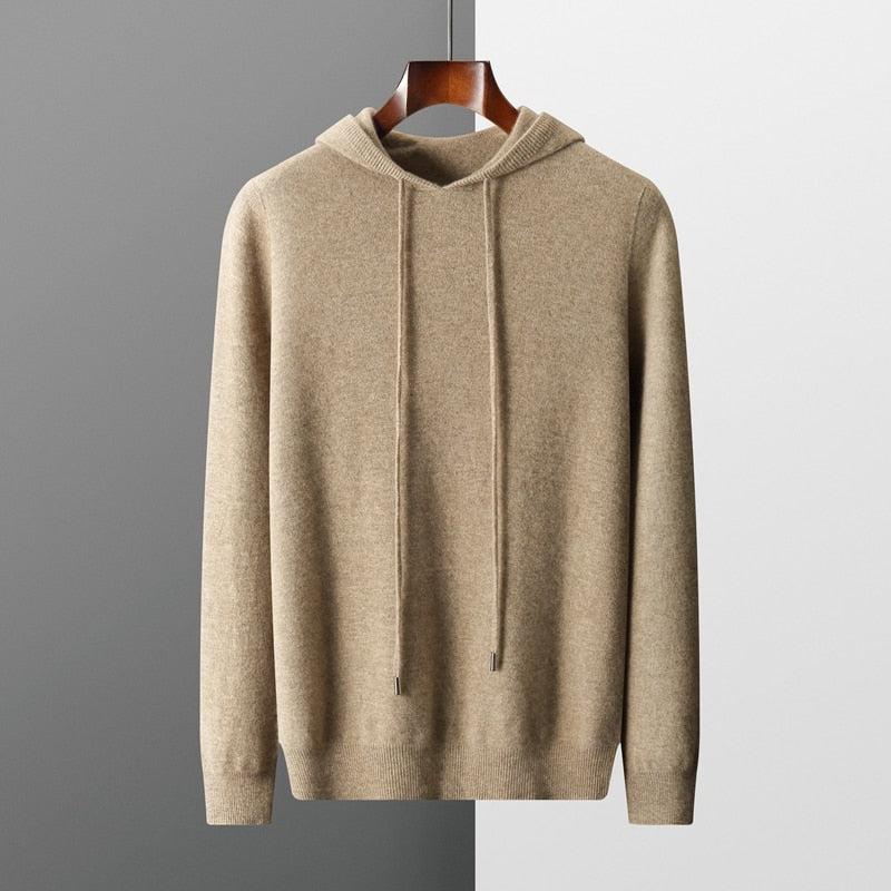 Herren-Hoodie aus Merinowolle – Cassiano Herbstedition