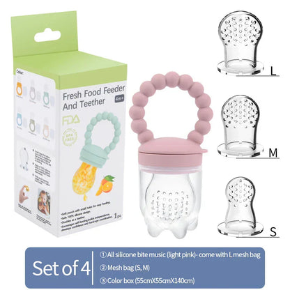 Frucht-Schnuller für Babys – Sicheres Kauen & Selbstständiges Essen lernen (1+1 GRATIS Aktion)