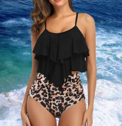 Tankini mit Raffung und hohem Bund – Neriah