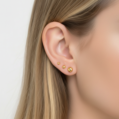 Schlichte Steckohrringe - LunaraStuds 