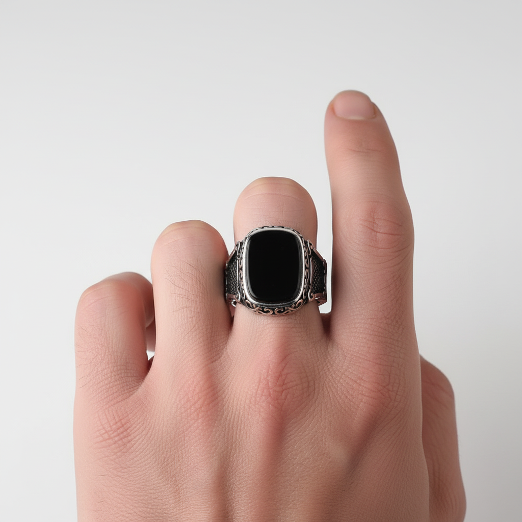 Schmuckring Für Herren - OnyxRingMax 