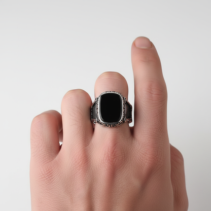 Schmuckring Für Herren - OnyxRingMax 