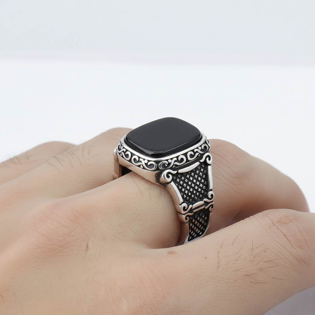 Schmuckring Für Herren - OnyxRingMax 
