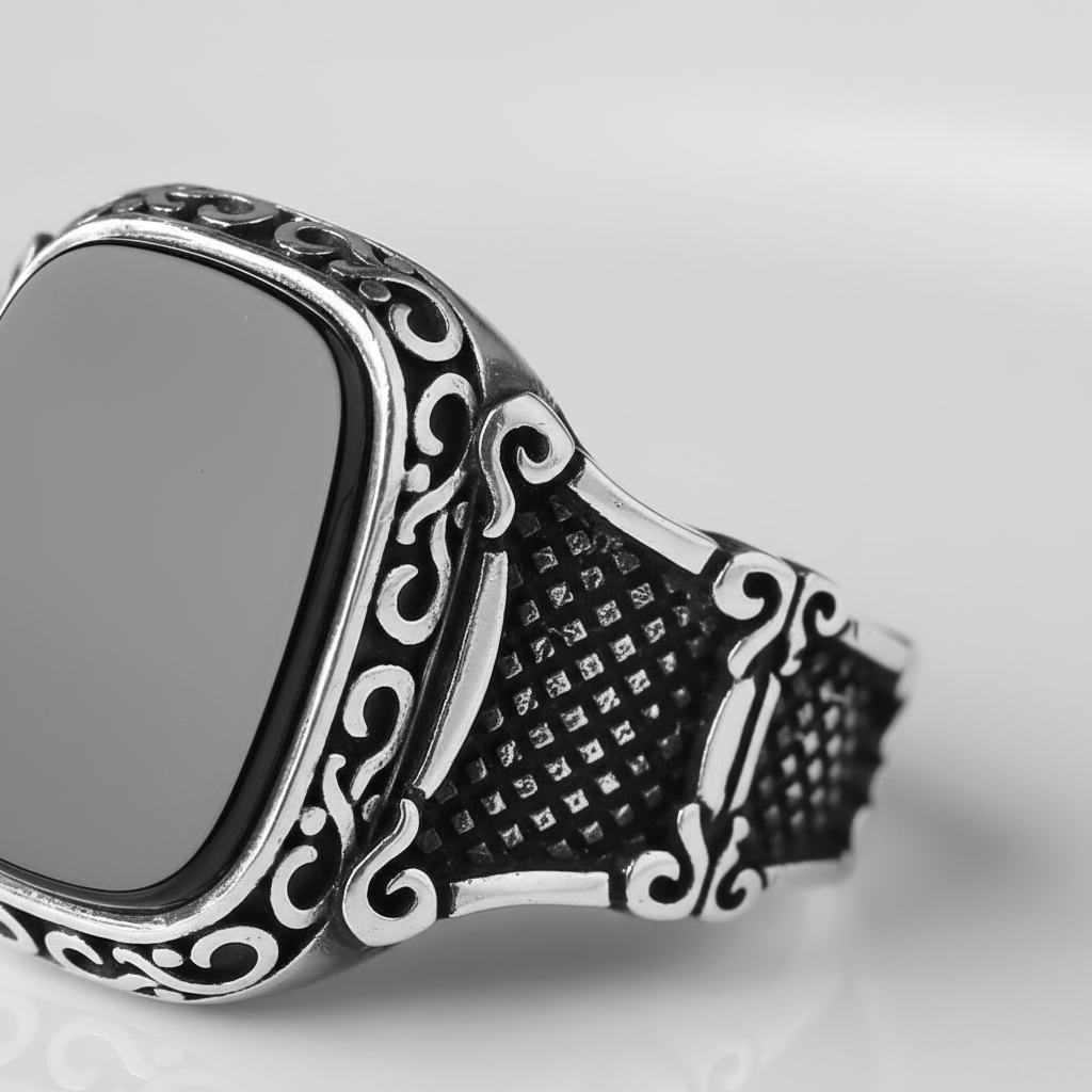 Schmuckring Für Herren - OnyxRingMax 