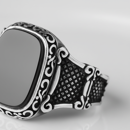 Schmuckring Für Herren - OnyxRingMax 